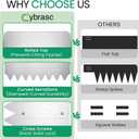 2025 New 21ft. Galvanized Steel Landscape Edging Border 15 Pack - 16.5"x8" Heavy Duty Metal Garden Edging with Rolled Top & Curved Serrations - Flexible Bendable Rustproof Edge for Lawn Yard Flower