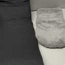 Lepark Center Console Dog Seat for Small Cat Pet, Portable Dog Console Car Seat with Soft Cushion, Adjustable Straps and Storage Pockets - Travel Safety(Black)