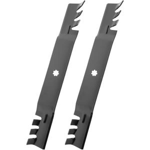 GX22151 Gator Mulching Mower Blades Compatible with John Dee re 42'' Cut Deck, GY20850 Replacement Blades Fit for John Dee re 102 125 135 D100 D105 D130 Lawn Tractor, Replace AM141033 AM137328, 2 Pack