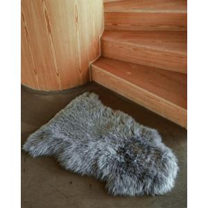 WaySoft New Zealand Sheepskin Area Rug  Genuine Fluffy Wool, Multiple Sizes, Bedroom or Living Room Decor(2ft x 3ft,Grey)
