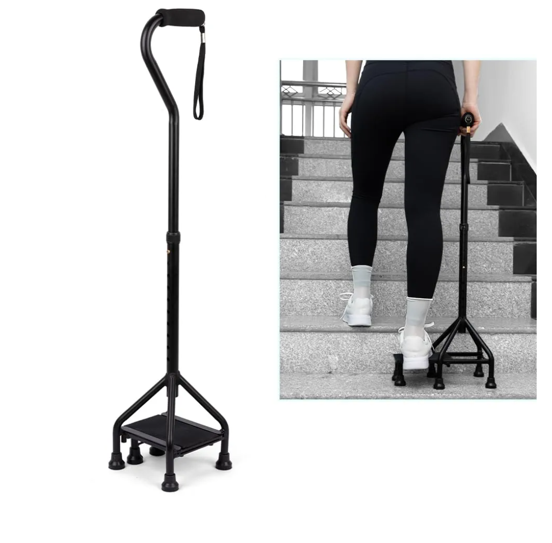 MMingo Adjustable Stair Climbing Assist Cane for Seniors, Step Stair Walking Aid, Stability Walking Sticks and Mobility on Stairs, Walk Up and Down Stairs Assist Devices, Non-Slip Stair Assist Aid