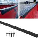 HECASA Tailgate Molding Top Protector Cap Compatible with 2007-2014 Chevy Chevrolet Silverado/GMC Sierra 1500 2500 3500 Replacement for 25844299 GM1904104 Truck Spoiler Protector Cover Black