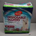 Simple Solution Dog Diapers Female, Dog Diapers, Potty Training, Super Absorbent, Breathable, Wetness Indicator for Urination, 22-37 Inch Waist, (XXL, 30ct)