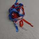 Handmade Red White Blue Ribbon Garland Banner, Pre-Strung Hanging Tassel Streamers for Parado Float, 4th of July Independence Day, Mermorise Day Decoration