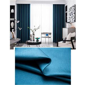 Window Curtain Blackout | Polyester Solid Dark Blue Square Textured Set of 2 Thermal Insulated Panels Grommet Top for Living Room, Rod Pocket, 42x52 inch