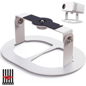Projector Stand MINI Desktop Mount Angle Adjustable Projector Stand with 1/4 inch Mounting Screw & Cable Ties