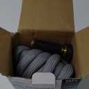 TITAN Garden Hose | Flexible, Lightweight, Kink-Free & Durable Hybrid Water Hose with Heavy Duty Brass Connectors & High-Pressure Jet Nozzle (50FT x 5/8) (Gray)