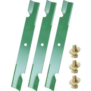 038-6060-00 Mower Blades for Bad Boy Maverick, ZT Elite 60" Decks | Replaces Bad Boy 038-6060-00 Bad Boy 60 inch Mower Blades for Bad Boy Maverick HD, ZT Avenger 60" Mowers with Bolts & Washers
