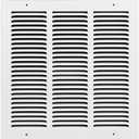 Rocky Mountain Goods Air Return Grille for 18" x 18" Duct Opening - Heavy Duty Steel - Premium Finish - Includes Screws - Louvered Design - Paintable - Matte White (Actual Dimensions 19.75" x 19.75")