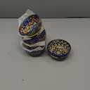 vancasso 2.7 Oz Ceramic Mini Dipping Bowls Set of 6, 3 Inch Small Dip Bowls for Sauce, Soy Sauce, Sushi, Condiments & Side Dishes, Chinoiserie Floral Style, Microwave & Dishwasher Safe, SELENE Series