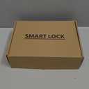 Fingerprint Door Lock Door Knob with Keypad Keyless Entry Door Lock with Handle for Home Hotel Office Apartment Bedroom Silver