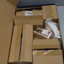 Toyssa Dollhouse Furniture Set, 36PCS Beech Wood and Plastic Miniature Doll House Accessories with Modern 5 Rooms & 4 Flexible Family Dolls, Pretend Play Toys Birthday Gift for Toddlers 3 4 5 6