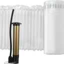 11.8" x 164' Large Bubble Cushion Wrap with A Hand Pump for Packing Fragile Items 50m Inflatable Air Pillows for Shipping, Reusable Eco-Friendly Packing Materials Moving Supplies for Bottles, TV