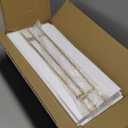 WOPITUES Floating Shelves for Wall with Cube Shelf, Wall Shelves with Metal Rail for Decor, Bathroom Organizers and Storage, Over Toilet Shelves for Bathroom, Toilet Paper-White&Gold (15.7 inch)