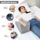 Arm Elevation Pillow Wedge Arm Pillow for Adult After Post Surgery Rest to Keep Elevated Pillow Arm Pillow for Broken Arm, Normal, Size and package: The pillow measures 15.57“ x 9.4” x 7.9” 