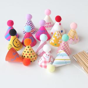 15 Mini Birthday Hats Colorful Party Hats for Birthdays, Easter, Christmas, Thanksgiving Cake Decorations