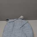 downluxe Indoor Chair Cushions for Dining Chairs, Tufted Overstuffed Textured Kitchen Chair Pads with Ties and Non-Slip Backing, 15.5" x 15.5" x 4", Light Blue, 6 Pack