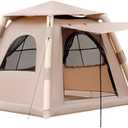 Inflatable Camping Tent for 4 Person – Waterproof Air Tent, Easy Setup Family Tent for Outdoor Camping, Hiking & Travel