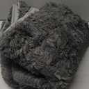 Ophanie 3x5 Rug, Dorm Bedside Preppy Area Rug, College Essentials Non Slip Grey Small Carpets for Bedroom, Anti Slip Fluffy Gray Living Room Rugs Home Decor Aesthetic, Nursery