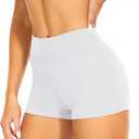 Workout Biker Shorts Women - 3"/5"/8" High Waisted Tummy Control Spandex Booty Volleyball Shorts for Yoga Dance Size M