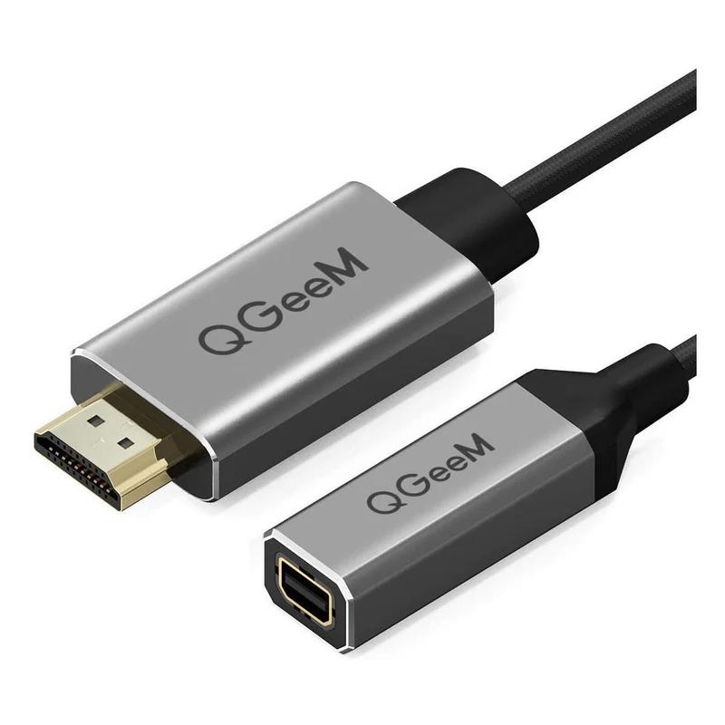 QGEEM HDMI to Mini for Display Port Converter Adapter Cable 4K X 2K HDMI Male to Female Video Cable