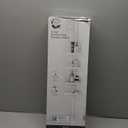 4 Tier Tension Pole Shower Caddy Plastic Corner Pole Adjustable Shelves 5-8ft White