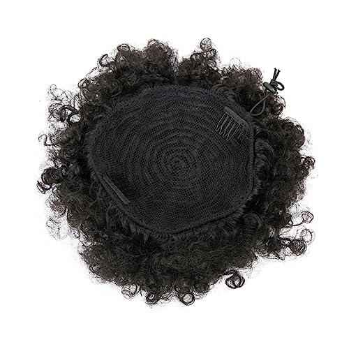 Afro Short Curly Drawstring Puff Bun Extension for Women Ponytail Hairpiece Comfortable Transform Your Look Instantly