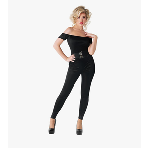 fun shack Greaser Costume Women, Movie Costumes for women, 50s Halloween Costumes for Women 50s, Size Medium