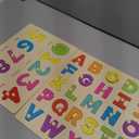 Toddler Puzzle for 18+ Months Wooden Alphabet Number Peg Puzzles for Preschool Toddlers Great Learning Puzzle Toy 1st Birthday Gift for Girls Boys