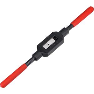 uxcell Adjustable Tap Wrench Handle for 3/16"-1/2" (UNC/UNF) / Metric M4-M12 Taps, Thread Tap Holder Reamer Hand Tapping Tool for Machinist Repair with Plastic Dipped Handle