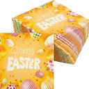 ibohr 50Pcs Happy Easter Napkins, Disposable Paper Napkins with Colorful Easter Egg Design - Perfect for Easter Party Supplies, Spring Brunch & Table Decorations