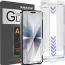 2 x 2 Pack Anti-Reflective Screen Protector for iPhone 17/16 Pro [6.3 inch] | Military Grade 9H Full Edge Coverage Tempered Glass, AR Ultra-HD, Easy Installation Kit, Dynamic Island & Case Friendly