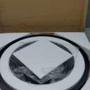 Round End Table, Tempered Glass End Table with Metal Frame, Small Coffee Table, Black Sofa Side Table for Living Room, Balcony, Bedroom