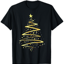 Christmas Tree Golden color T-Shirt. Size M