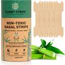 Nasal Strips for Snoring, Congestion & Sleeping - Natural & Bamboo Fiber-Made Nose Strips for Breathing - Snore Stopper & Sleep Aid to Improve Breathing - PFAs-Free Nose Tape for Sleeping - 30pcs