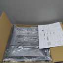 5 Tier Coffee Bar Station, Kitchen Stand with 4 S-Shaped Hooks, Farmhouse Corner Coffee Bar Cabinet for Small Spaces, Bakers Rack for Kitchen, Entryway, Living Room, 13.43"D x 18.93"W x 53.31"H, Black