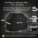 Lime Grill Cover - 58 Inch Heavy Duty BBQ Grill Cover for Outdoor Grill, Waterproof, UV, Fade & Tear Resistant, Gas Grill Cover for Weber Charbroil Genesis Nexgrill and More