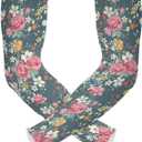 Dussdil Gardening Sleeves with Thumb Hole Garden Farm Sleeves Sun Protection Cooling Cover Up Arm Sleeves for Women Men (Multicolor 01)