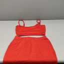 Kaximil Women's Summer 2 Piece Outfits Cami Crop Top Bodycon Skirt Mini Club Dress, Size XS
