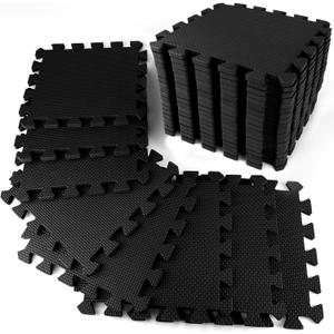 1/2 inch Thick Interlocking Gym Floor Mats (20 Sq Ft), 20 Tiles 12.6X12.6in High Density EVA Foam Gym Flooring for Home Gym, Weightlifting, Kids Play Area, Non-Slip, Free Splicing.