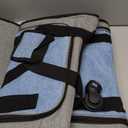 Expandable Premium Pet Carrier on Wheels- Two Sided Expandable Rolling Carrier- Designed for Dogs & Cats- Extra Spacious Soft Lined Carrier! (Grey and Blue