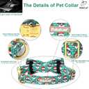 Christmas Dog Collar with Bow Tie - Cute Green Christmas Santa Dog Collars, Adjustable Heavy-Duty Winter Holiday Bowtie Collar for Small Medium Large Boy Girl Dogs XL