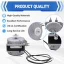 YZF18-25 Fan Motor, 18W 120V 1.01A 60Hz 1550RPM Shaded Pole Condenser Fan AC Motor, Replace Parts YZF10-20 YZF6-13 W0301905 for Refrigeration Equipment Radiator Evaporator, Small Ventilation Equipment
