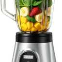 TALIA Smoothie Blender for Ice Crushing & Shakes, 750W Countertop Blenders with 48oz Glass Jar & 6 Stainless Steel Blades, High-Speed Blender for Smoothies Frozen Fruit & Nut Butter