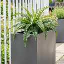 27IN Artificial Hanging Ferns,Large Boston Fake Ferns 25 Branches,Artificial Silk Green Plant for Outdoor Home Garden Porch Decor(Pack of 4) (25br4pcs-Green)