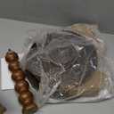 Round Side Table, Small Drink Table for Small Spaces, Modern Accent Nightstand with Solid Wood Leg for Living Room, Bedroom, Corners, and Office (Rustic Brown)