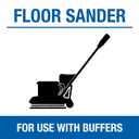 Mercer Industries 428020 Silicon Carbide Floor Sanding Disc, Cloth Back, 18" x 2" Hole, Grit 20X, 20-Pack