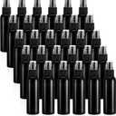 30 Pack Black Empty Spray Bottles, 4oz Plastic Fine Mist Spraying Bottles Small Refillable Sprayer Liquid Containers Portable Misters with Cap Travel Bottle for Perfume, Cleaning, Essential Oil