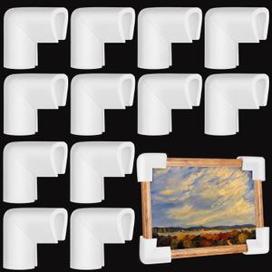Frienda 12 Pcs Foam Corner Protectors for Moving Mirror TV Box Frame Edge Protection Corners for Pictures Photo Shipping Packaging Holiday Gift Wrapping