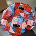 Glow-in-the-Dark Pixel Inflatable River & Snow Tube Waterproof Heavy-Duty Inflatable Tube for Snow Sledding & River Floating Fun Pixel Design for Kids & Adults, 36"L x 36"W x 7"H